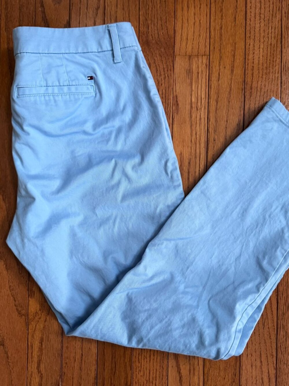 Tommy Hilfiger Pastel Sky Blue Chinos Women’s Size 8 Stretch Cotton